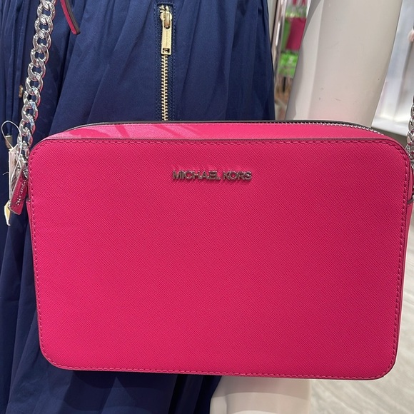 Michael Kors Jet Set Large Saffiano Leather EW Crossbody Bag 
Dragonfrui NWT - Picture 8 of 16